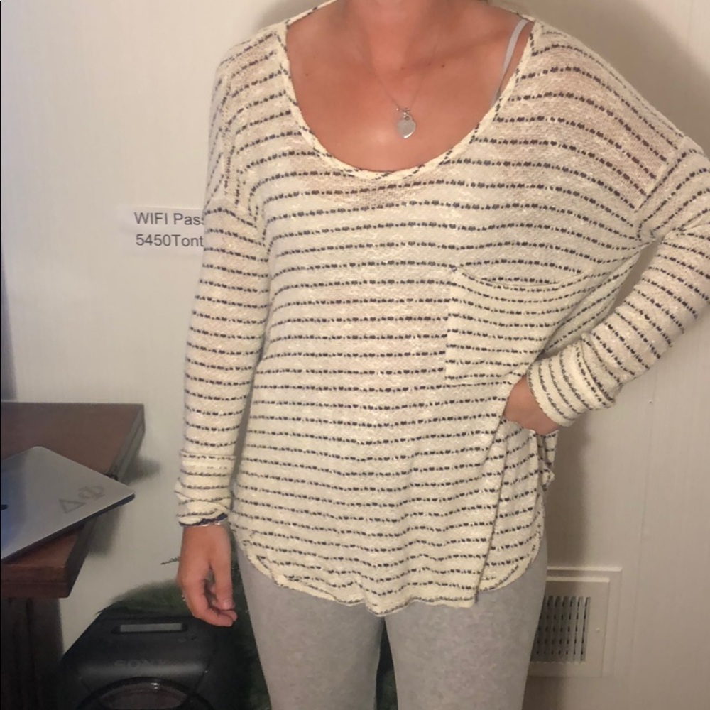 Open back free people long sleeve